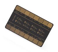 Ijksbehjf Accuracy Grinders Card Coffees Grinds Size Reference Tool Measurement Guide for Camping Trip and Accuracy Brewing Portables Coffees Grinds Guide