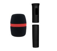 Ijksbehjf All Inclusive Microphones Protections Kits Featuring Noise Dampening Windproof Foam for Interviews and Broadcasts Microphones Handle Sleeve