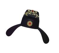 Ijksbehjf Ancient Official Cap Soft Comfortable Foldable Design Traditional Chinese Styles Flying Fish Hat for Cosplay Event Flying Fish Cap Festival Costume