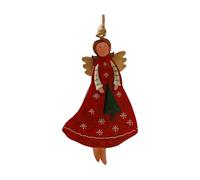 Ijksbehjf Artisanal Iron Patron Suspended Decoration Warm Holiday Mood Founder for Christmas Decorative Fashion Enthusiasts Christmas Patron Girl Decoration