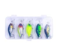 Ijksbehjf Carp Trout Lures with Hook Swimbait Fishing Lures 4.3g 5.3cm Artificial Baits Crankbait Fishing Tackle 5pcs