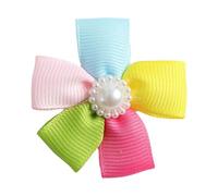 Ijksbehjf Decorative Hair Clip for Small Dog Vibrancy Flower Pin for Pet Various Occasion Daily Use Pin Accessory Rainbow Accessories