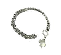 Ijksbehjf Faith Inspired Metal Crosses Necklace Sturdy Construction Long Lasting Alloy Materials Pendant Neck Adornment Alloy Chain