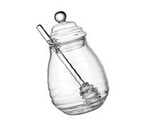 Ijksbehjf Functional Honeys Container Glass for Adding Honeys to Hot Drinks and Breakfast Foods Honeys Container