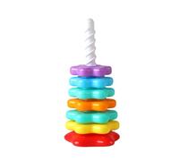 Ijksbehjf Not Pinch Rotating Colorful Stacking Toy Practical Educational Game for Kids Motor Coordination and Development Kids Stacking Puzzle