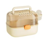 Ijksbehjf Portable Pet Cage with Escape Proof Mechanism Ventilation Holes Removable Component Integrated Feeders Removable Cage with Water Bottles