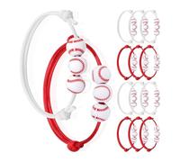 Ijksbehjf Set of 12Pcs / 20Pcs Stretchy Beaded Wristbands Soft Comfortable Bracelets for Sensitive Skin and Sports Enthusiasts Fashionable Gym Workout Wristband