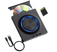 Ijksbehjf Slimmer External Drive Burners Writer with USB3.0 High Speed Transfer and Card Slots for Data Backup Gaming Portable Writer