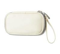 Ijksbehjf Slimming Double Layer Chargers Cable Organizers Practical PU Case for Outdoor or Business Trip Use Compact Travel Organizers