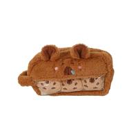 Ijksbehjf Soft Plush Pen Holder Stationeries Bag Large Capacity Pencil Pouches for Student Teacher Artist Organizing Writing Tool Plush Pencil Case Bag Organizers