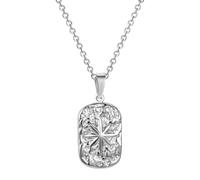 Ijksbehjf Textured Pendant Necklace Stainless Steel Rectangular | Jewelry Minimal Layering Modern Outfit Distinct Piece, Daily Wear Layering Outfit Accent, Clear Highlight