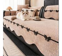 IJNBHU Chenille Natural Sofa Large Throw Blanket For 2 3 Seater -Extra Large Throws for Settees, Luxury Soft Sofa Cover Slipcover Throw Sofa Protector from Dogs,taupe,30 * 50cm