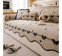 IJNBHU Chenille Natural Sofa Large Throw Blanket For 2 3 Seater -Extra Large Throws for Settees, Luxury Soft Sofa Cover Slipcover Throw Sofa Protector from Dogs,light taupe,30 * 50cm