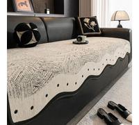 IJNBHU Couch Covers for Dogs,Sofa Covers Washable,Couch Protector from cat Claws,Non-Slip 3 Cushion Sofa Pet Friendly,Machine Washable for Couches and Sofas,white,90 * 360cm