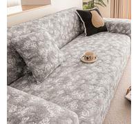 IJNBHU Durable Artisan Sofa blanket - Breathable Space Cotton for the Sofa, Vintage-Inspired Home Decor for Chair Settees Couch Sofa Bed,Gray,2 seater
