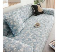 IJNBHU Durable Artisan Sofa blanket - Breathable Space Cotton for the Sofa, Vintage-Inspired Home Decor for Chair Settees Couch Sofa Bed,Blue,2 seater