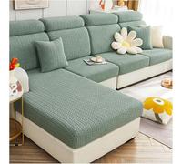IJNBHU Magic Sofa Covers Soothing Home Sofa Cushion Covers Universal Stretch Slipcovers L Shape, Soft Sofa Seat Couch Chaise,green,Regular L