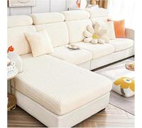 IJNBHU Magic Sofa Covers Soothing Home Sofa Cushion Covers Universal Stretch Slipcovers L Shape, Soft Sofa Seat Couch Chaise,white,Regular S