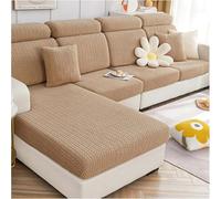 IJNBHU Magic Sofa Covers Soothing Home Sofa Cushion Covers Universal Stretch Slipcovers L Shape, Soft Sofa Seat Couch Chaise,light brown,Regular XL