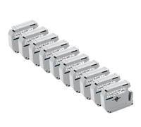 IJOSADON 10 Pack 12mm Label Tape Compatible With MK231 MK631 MK131 PT70 PT80 Printer(10PK Black on Clear)