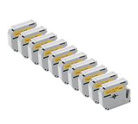 IJOSADON 10 Pack 12mm Label Tape Compatible With MK231 MK631 MK131 PT70 PT80 Printer(10PK Black on Gold)