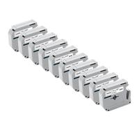 IJOSADON 10 Pack 12mm Label Tape Compatible With MK231 MK631 MK131 PT70 PT80 Printer(10PK Black on White)