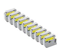 IJOSADON 10 Pack Compatible MK231 Labels For Label Printers PT-70 MK-231 MK-131 MK-631 MK-221 MK-621(10PK Black on Yellow)
