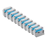 IJOSADON 10 Pack Compatible MK231 Labels For Label Printers PT-70 MK-231 MK-131 MK-631 MK-221 MK-621(10PK Black on Blue)