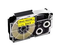 IJOSADON 18Colors XR-18WE Label 18mm Cartridges Compatible With Label Printer Models KL-130 KL-120 KL-430 Works With XR-18X XR-18YW XR-18RD XR-18BU For Part Number 18Colors XR-18WE(Black on Yellow)