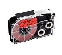 IJOSADON 18Colors XR-18WE Label 18mm Cartridges Compatible With Label Printer Models KL-130 KL-120 KL-430 Works With XR-18X XR-18YW XR-18RD XR-18BU For Part Number 18Colors XR-18WE(Black on Red)