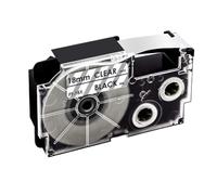 IJOSADON 18Colors XR-18WE Label 18mm Cartridges Compatible With Label Printer Models KL-130 KL-120 KL-430 Works With XR-18X XR-18YW XR-18RD XR-18BU For Part Number 18Colors XR-18WE(Black on Clear)