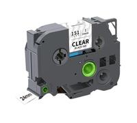 IJOSADON 1PK TZe251 Compatible Label Tape 24mm Works With TZe 251 151 451 651 751 Printers Replacement Ribbon For Label Makers(Black on Clear)