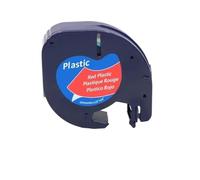 IJOSADON 20PCS 12mmx4m Label Tape Compatible With Models 91200 91331 91201 12267 18769 18771 For LT-100H LT-100T(20PCS Black on Red)