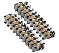 IJOSADON 30Pcs XR-9WE XR-6WE Tapes Compatible With Label Printer Models KL-60 KL-100 KL-120 For Part Number XR9WE XR-9WE XR-9X XR-9RD XR-9BU XR-9YW(Black on Gold)