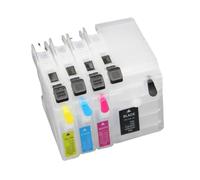 IJOSADON 4 Pack Refillable Ink Cartridges Compatible With DCP-J100 DCP-J105 MFC-J200 J100 J105 J200 LC569 LC539 LC529 LC139 LC129 LC119 LC109 Rechargeable