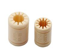 IJOSADON 4pcs 3D Printer Plastic Bearings Compatible With Drylin RJMP Series ID 6mm 8mm 10mm 12mm Shaft RJMP-01-06 RJMP-01-08 RJMP-01-10 RJ4JP-01-12 Solid Plastic Bearing Parts(4pcs RJ4JP-01-12)