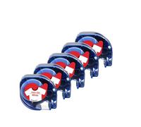 IJOSADON 5 Pack 12mm Iron On Clothing Labels Compatible With LT Tape 18773 18777 Fabric Tapes For LT-100H QX-50(5PK Red on White)