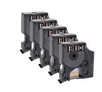 IJOSADON 5pcs 10pcs 45013 Compatible D1 12mm Tape 45010 45016 45018 45013 Black On White Label For LabelManager 160 280 Label Printer(5PK White on Black)