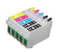 IJOSADON 5PCS EMPTY Compatible Refillable Ink Cartridges For Stylus C110 Printer With ARC Chip T0731 T0732 T0733 T0734