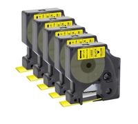 IJOSADON 5PK /10PK 18055 6/9/12/19/24mm Tape for Heat Shrink Tube 18051 18052 18053 18056 for 4200 5000 5200 Printer(5PK 18058 Yellow)