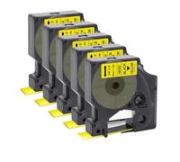 IJOSADON 5PK /10PK 18055 6/9/12/19/24mm Tape for Heat Shrink Tube 18051 18052 18053 18056 for 4200 5000 5200 Printer(5PK 18052 Yellow)