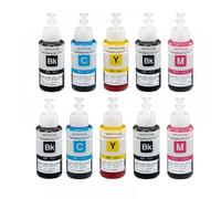 IJOSADON 5PK 70ml Dye Ink Refill Compatible With Various Printers Including L200 L210 L222 L100 L110 L120 L132 L550 L555 L300 L355 L362(4BK 2C 2Y 2M)