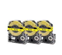 IJOSADON Black Label Tape On Yellow Roll Compatible With Printer Models King 3k SC9YW For Part Number 3k SC9YW