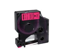 IJOSADON Compatible 12mm Labels For LabelManager 160 280 Fluorescent Pink Black On D1 1933238-1 1933238-2(Black on Flu Pink)
