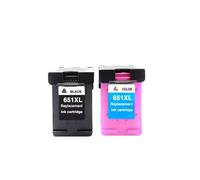 IJOSADON Compatible 651XL Ink Cartridge Replacement Compatible With Deskjet 1115 2135 2136 2138 Advantage 5575 5645 Officejet 202(1BK AND 1COLOR)