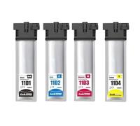 IJOSADON Compatible Color Ink Bag Cartridge Compatible With WorkForce Pro WF C5390DW WF C5890DWF T11D T11D1 T11E1(E11D1-E11D4)