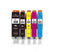 IJOSADON Compatible Einkshop 6/5Colors PGI530 PGI-531 CLI-531 CLI531 530 531 Ink Cartridge For TS8750 TS8751 Printer(5PCS)