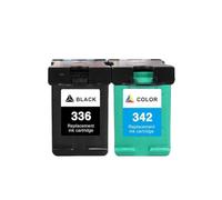 IJOSADON Compatible Ink Cartridge Compatible With Deskjet 5440 PSC 1510 Photosmart 1500 C3100 C3180 Compatible With 336 342 C9362EE C9361EE(1BK AND 1COLOR)