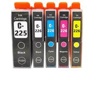 IJOSADON Compatible Ink Cartridge For PGI225 PGI-225 CLI226 CLI-226 Works With IX6520 IP4820 IP4920 MG5120 MG5220 Printers(1 Set 5 PCS)