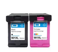 IJOSADON Compatible Ink Cartridge For Printer Models 901 901XL Officejet 4500 G510g G510h G510n Officejet 500 Desktop G510a G510b(1set HP901XL)